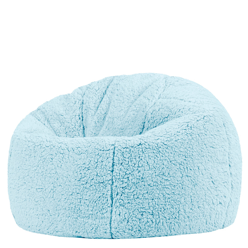 Kids XL Kingston Teddy Fleece Classic Bean Bag - Frozen Blue