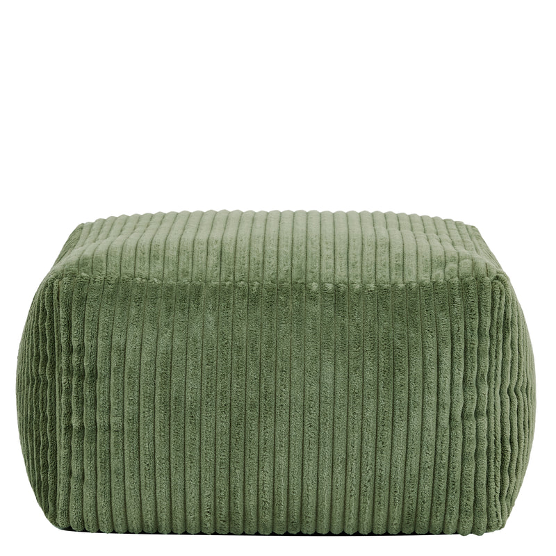 Mini Amara Cord Square Footstool - Sage Green