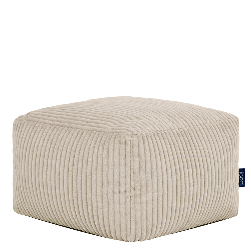 Mini Amara Cord Square Footstool - Stone