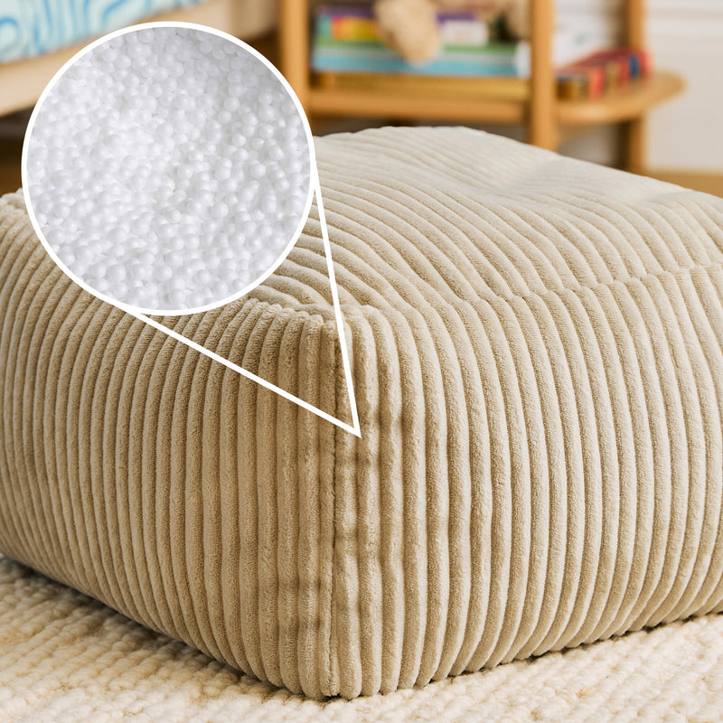 Mini Amara Cord Square Footstool - Stone