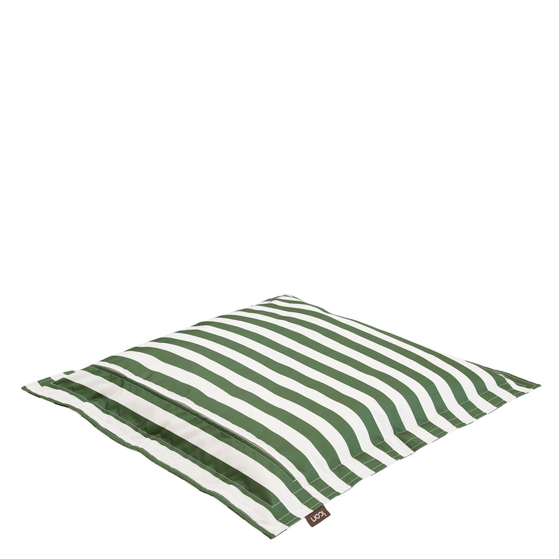 Pet Floor Cushion - Medium - Checkerboard Stripe Sage Green