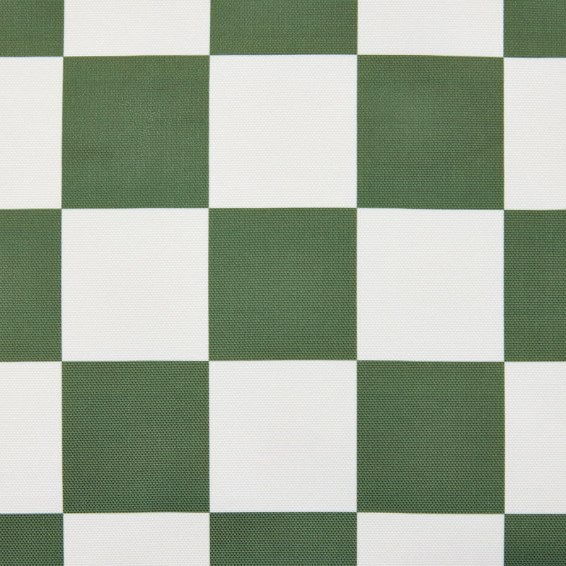 Pet Floor Cushion - Medium - Checkerboard Stripe Sage Green