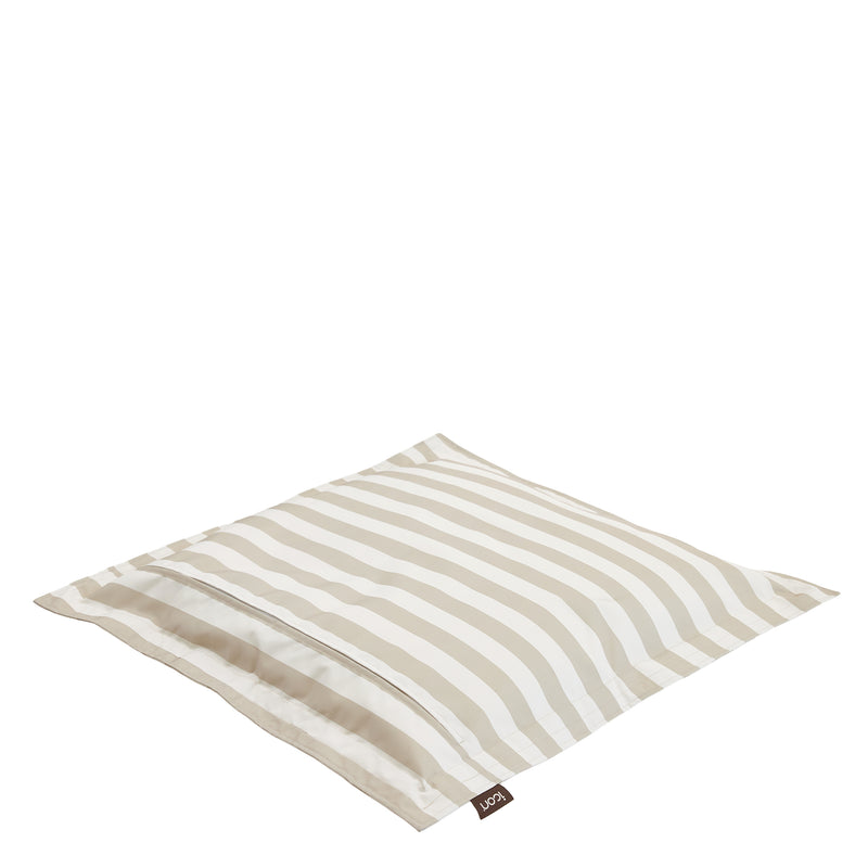 Pet Floor Cushion - Medium - Checkerboard Stripe Natural