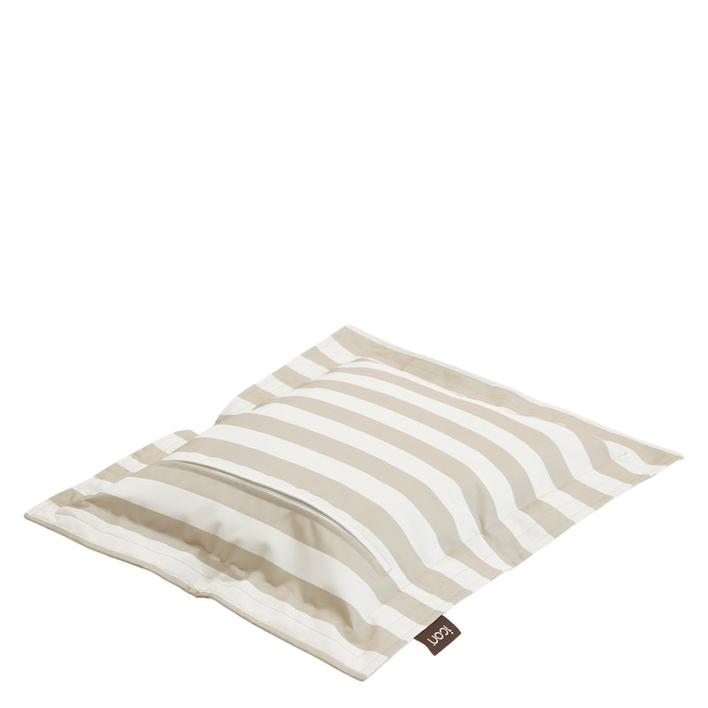 Pet Floor Cushion - Small - Checkerboard Stripe Natural