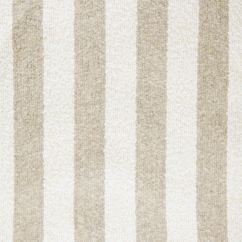 Sofia Stripe Bouclé Pillow Top Footstool - Natural