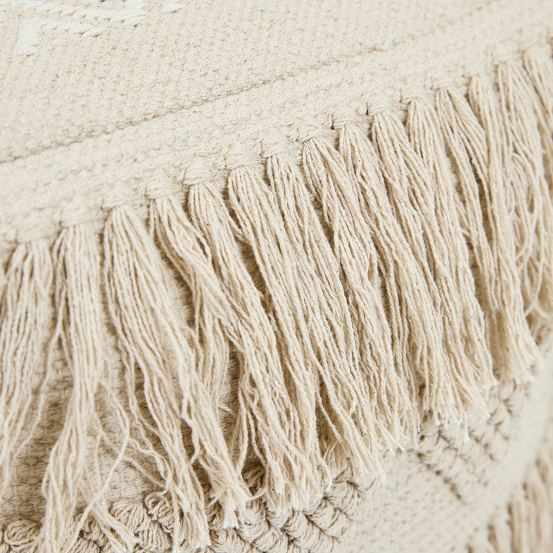 Calli Tufted Square Footstool - Natural