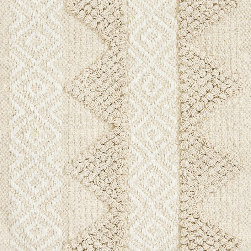 Calli Tufted Square Footstool - Natural
