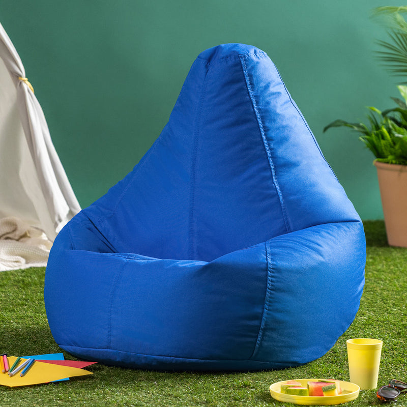 Kids Dalton Indoor-Outdoor High Back Bean Bag - Blue