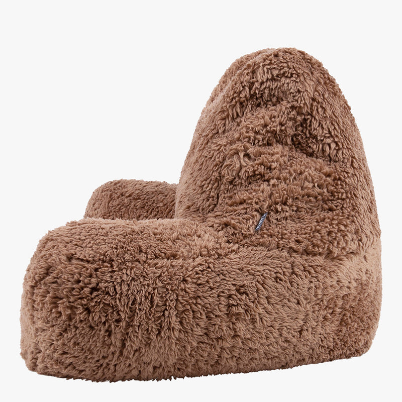 Teddy Fleece Support Pillow - Brown