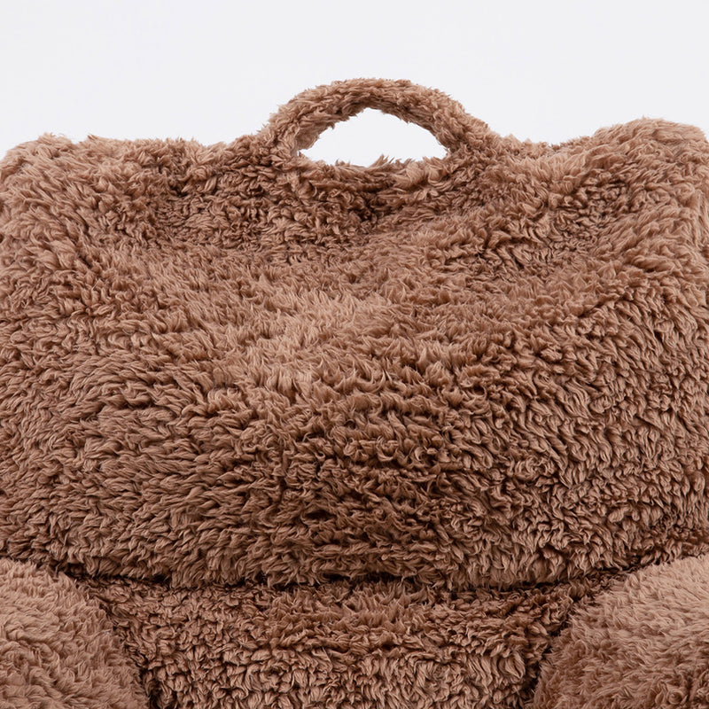 Teddy Fleece Support Pillow - Brown