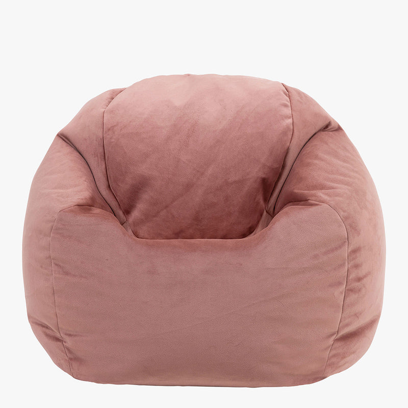 Kids Kingston Velvet Classic Bean Bag - Pink