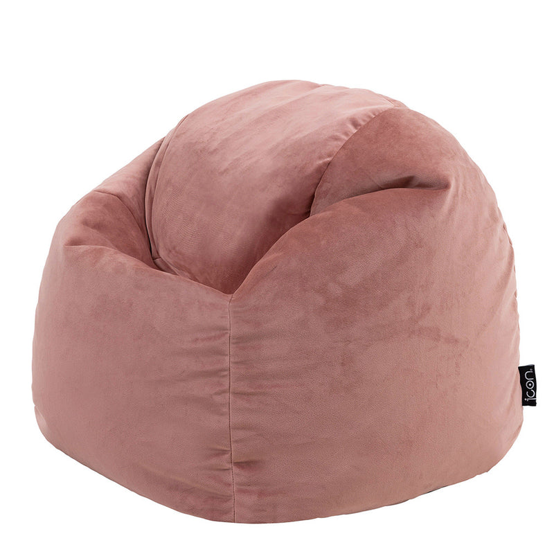 Kids Kingston Velvet Classic Bean Bag - Pink