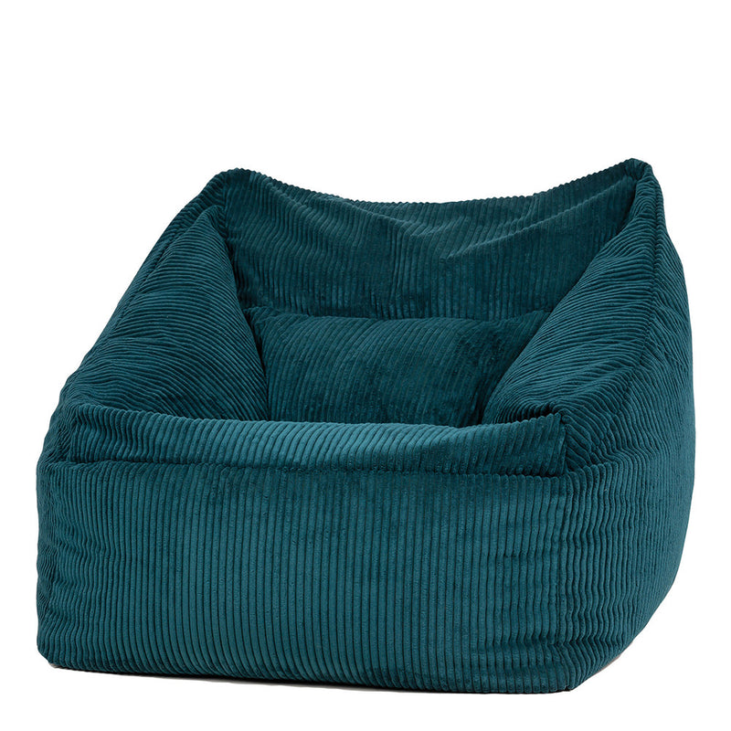 Natalia Cord Armchair Bean Bag - Teal
