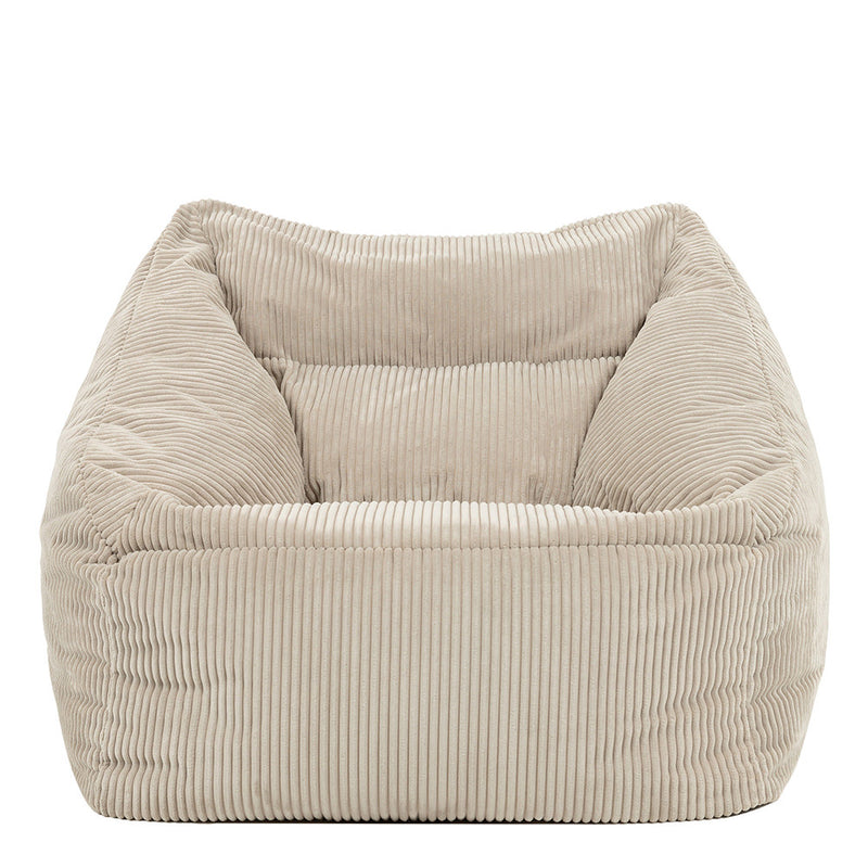 Natalia Cord Armchair Bean Bag - Natural