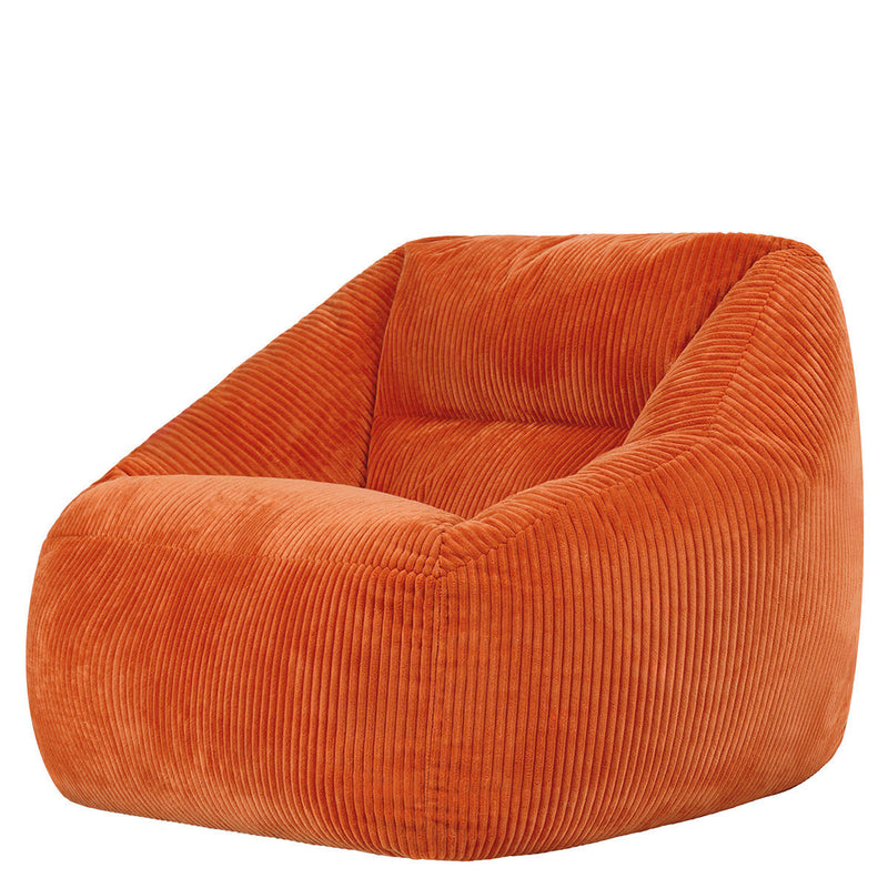 Natalia Cord Armchair Bean Bag - Terracotta