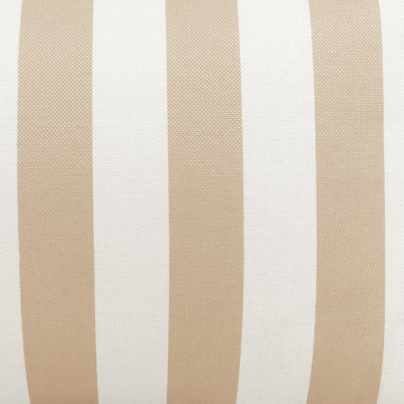 Natalia Indoor Outdoor Striped Woven Armchair Bean Bag - Taupe