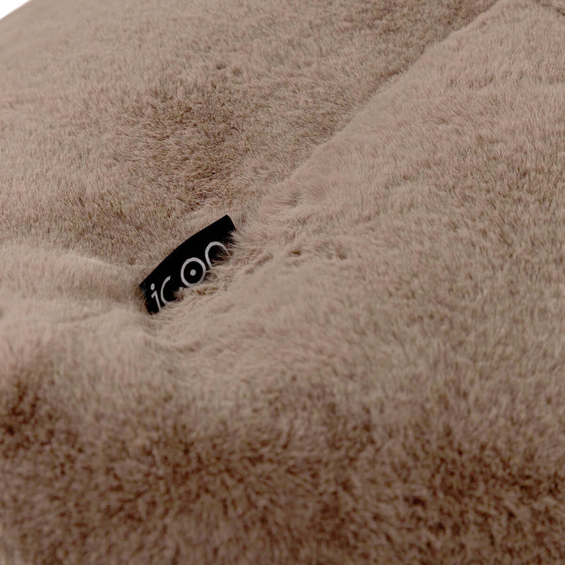 Natalia Faux Luxe Fur Armchair Bean Bag - Mocha Brown