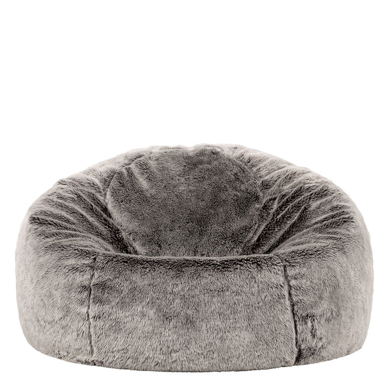 Faux Fur Bean Bag - Arctic Wolf