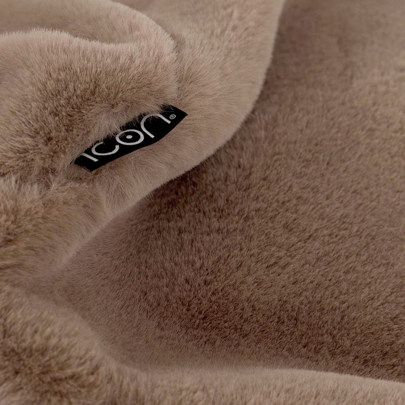 Kingston Faux Luxe Fur Classic Bean Bag - Mocha Brown