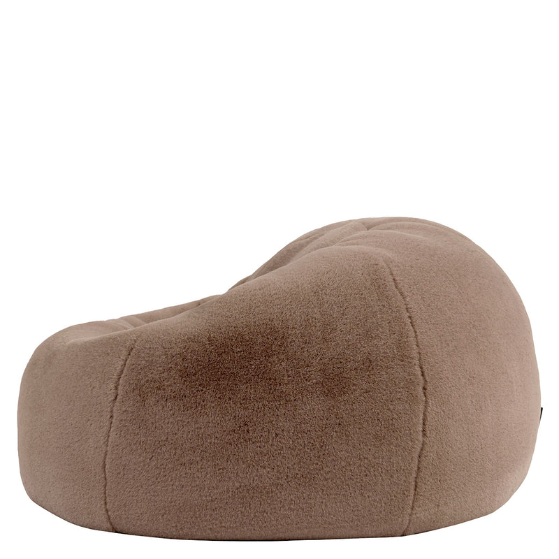 Kingston Faux Luxe Fur Classic Bean Bag - Mocha Brown