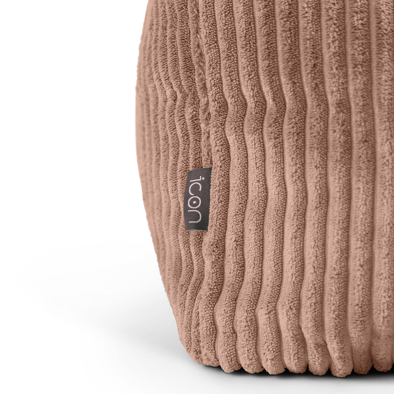 Amara Corduroy Square Footstool - Pink