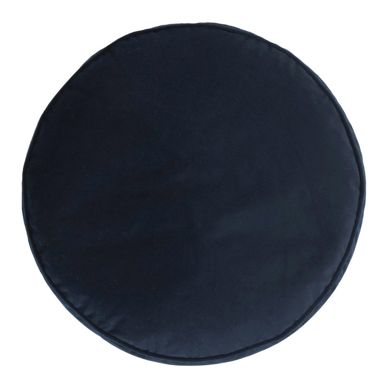 Milano Velvet Pouffe Footstool - Midnight Blue