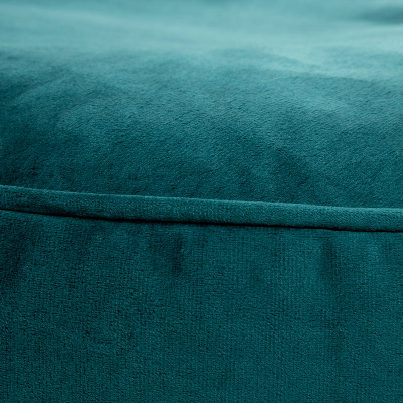 Milano Velvet Pouffe Footstool - Teal