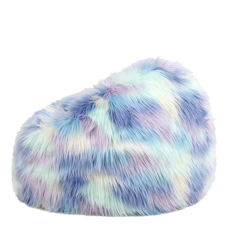 Kids Kingston Luxury Faux Fur Classic Bean Bag - Multicolour