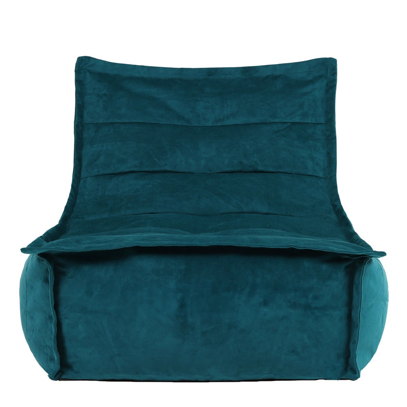Dolce Velvet Lounger Bean Bag - Teal