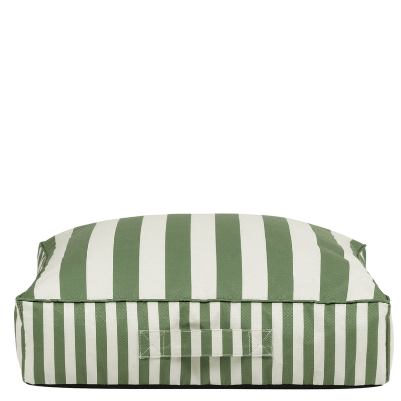 Solus Woven Floor Cushion Bean Bag - Green Stripe