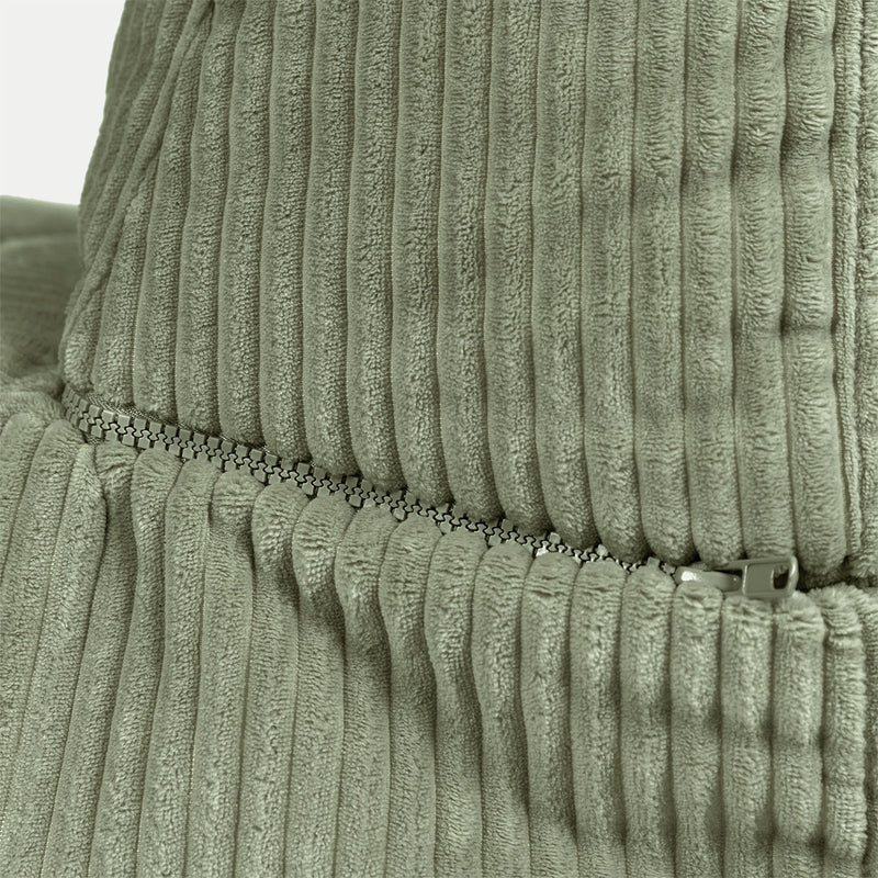 Noa Modular Bean Bag Chair - Jumbo Cord - Sage Green