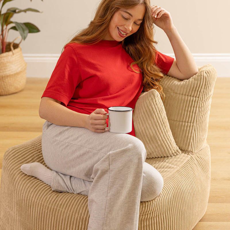 Noa Modular Bean Bag Chair - Jumbo Cord - Stone
