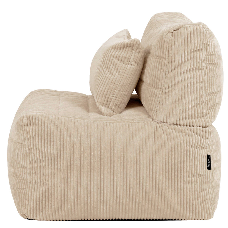 Noa Modular Bean Bag Chair - Jumbo Cord - Stone