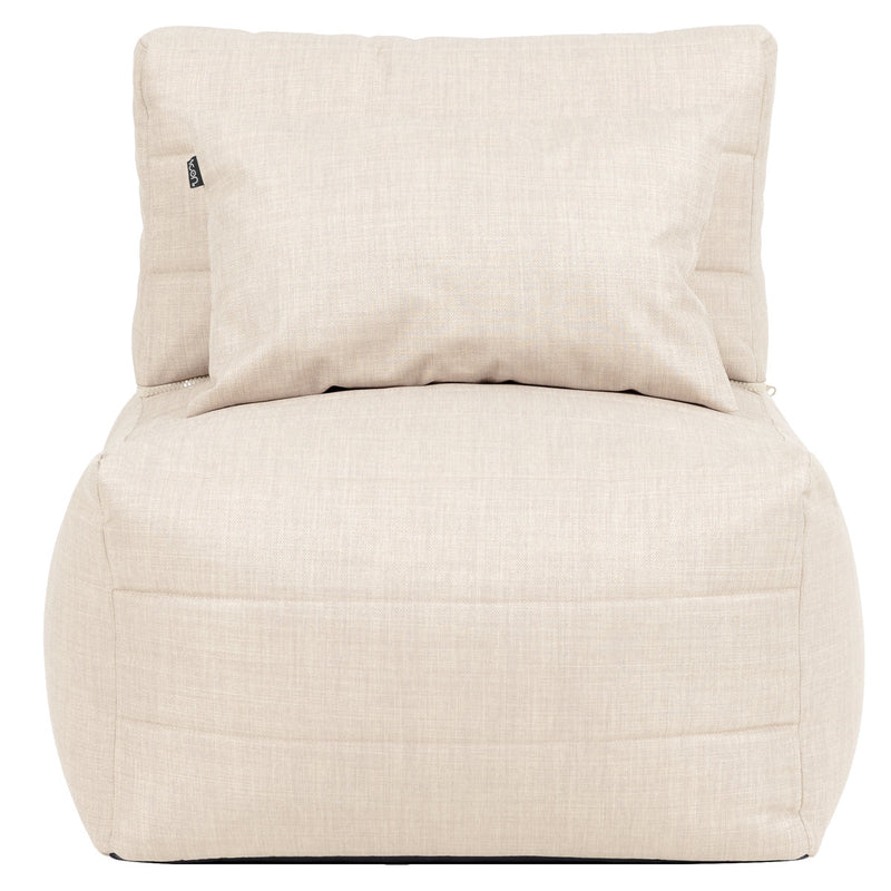 Noa Modular Bean Bag Chair - Outdoor Woven - Natural
