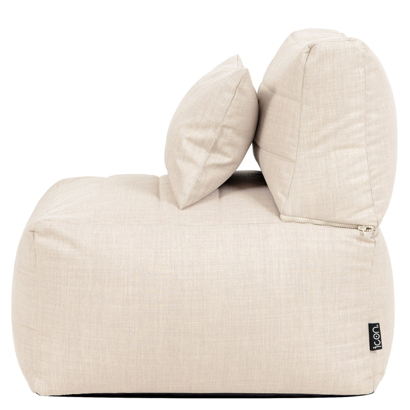 Noa Modular Bean Bag Chair - Outdoor Woven - Natural