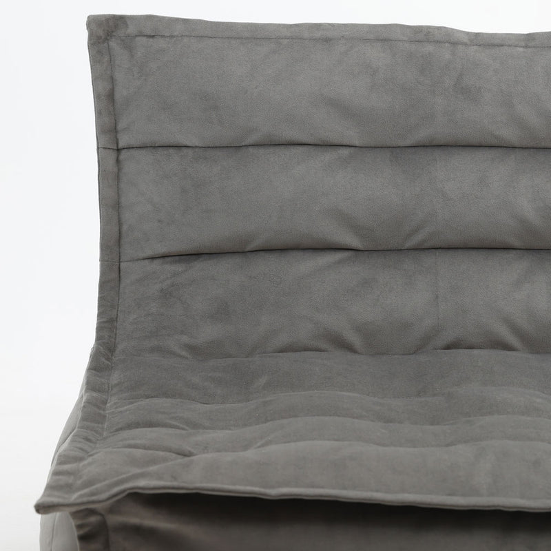 Kota Velvet Sofa - Charcoal Grey