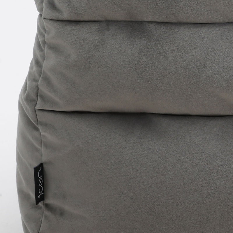 Kota Velvet Sofa - Charcoal Grey