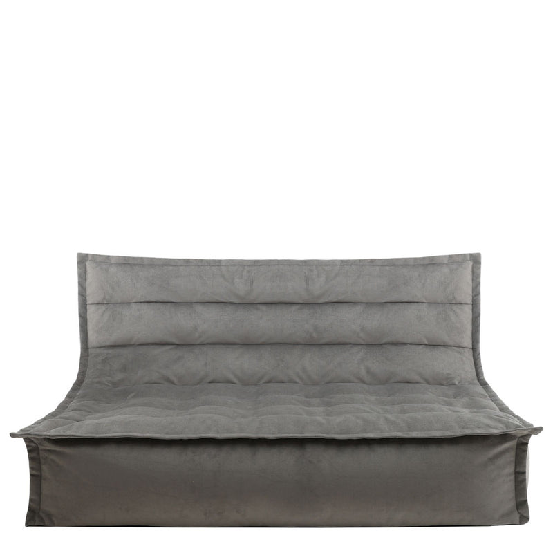 Kota Velvet Sofa - Charcoal Grey